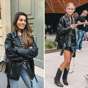 [SOLD] ALLSAINTS NWT Wade Oversized Leather Biker Moto Jacket Small